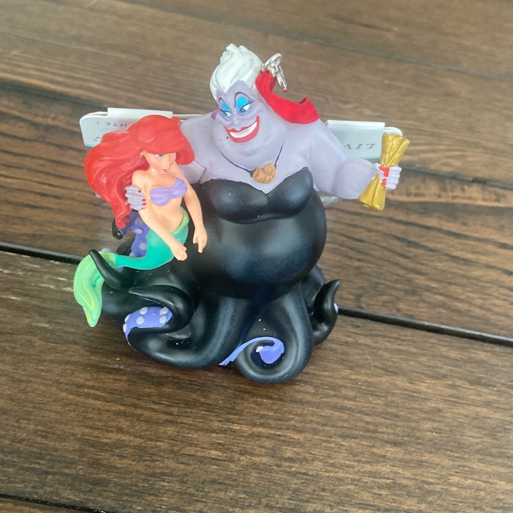 Disney Store Ursula and Ariel Singing Living Magic Ornament- The Little Mermaid